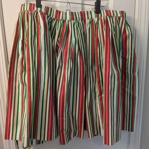 Pinup Girl Clothing Candy Cane Stripe Jenny Skirt, 4X